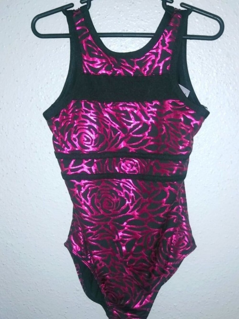 Capezio Future Star S Girls Dance Leotard in Metallic Purple and Black Kids
